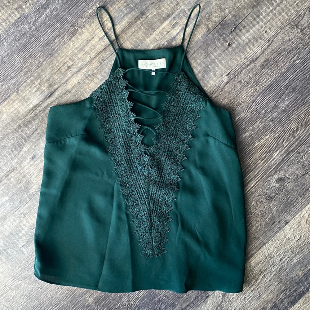 Wayf Green tank size S